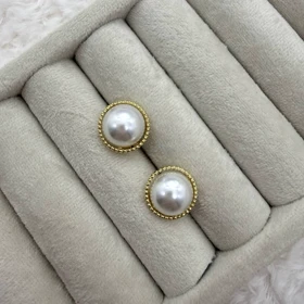 گوشواره مرواریدی گرد