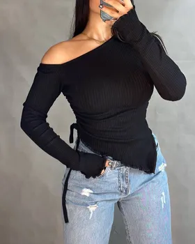 بلوز سرشانه باز