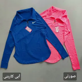 بلوز نیم زیپ یقه دار 44 تا 48