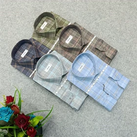 پیراهن طرحدار مردانه قواره ازاد ( قواره کلاسیک ) _ استین بلند