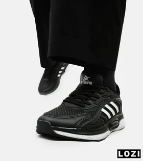 کفش کتانی مردانه مشکی سفید ADIDAS UltraBoost