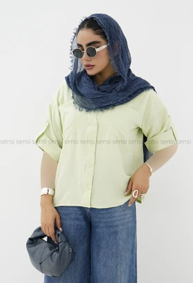 شومیز زنانه یقه هفت پاگن کد1006315