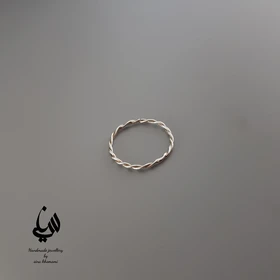 انگشتر پیچ نقره