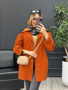 مانتو لینن رنگی تک جیب