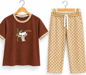 لباس خانگی زنانه تیشرت شلوار سگ Gucci