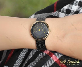 ساعت مچی داتیس زنانه حصیری مشکی Datis-3755-L