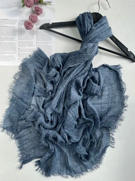 شال کنفی لمه چهارخونه وارداتی 4443