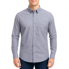 پیراهن آستین بلند ساده مردانه برندمد مدل 1420299
