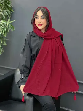 شال پلیسه لمه دار
