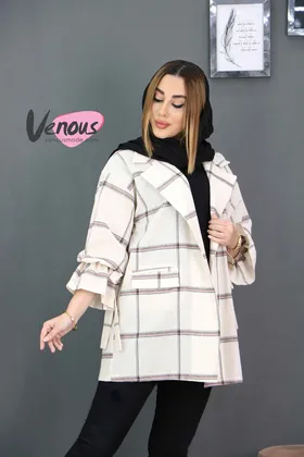 مانتو لینن آستین کش دار