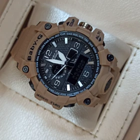 ساعت اسپرت بی بی جیشاک رنگ قهوه ای روشن