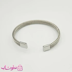بنگل حصیری مردانه استیل نقره ای رنگ کد 1991