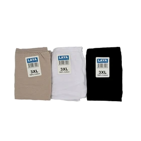 شورت نخی زنانه ساده لعیا (بسته 3 عددی) کد 1344322