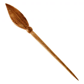 کانزاشی چوبی طرح برگ تیز