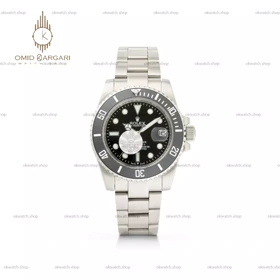 ساعت مچی رولکس سابمارینر اتوماتیک بند سیلور صفحه مشکی Rolex Submariner