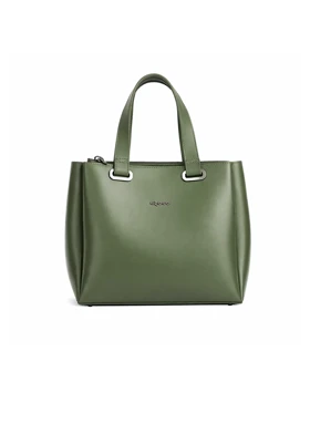 کیف دوشی چرم زنانه مدل سریلو new (یشمی)