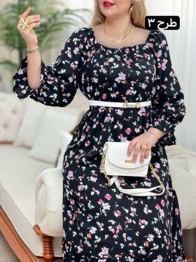 پیراهن کرپ حریر آرزو کد 1641