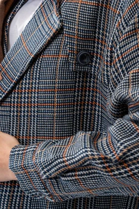 کت یقه برگردان گتردار زنانه