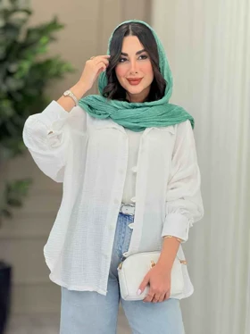 مانتو چین‌دار پایین هلال