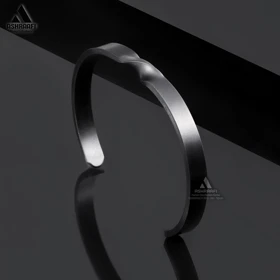 دستبند مردانه مشکی Men Bangle Bracelet B1