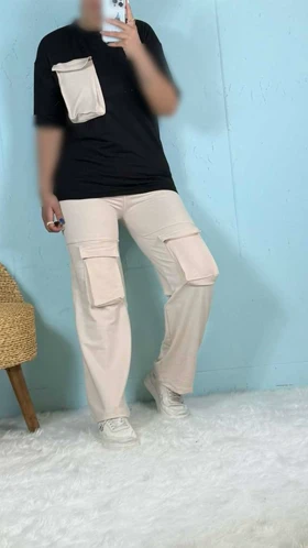 ست تیشرت و شلوار کارگو 990013