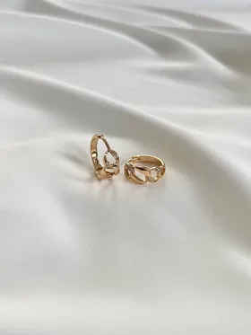 گوشواره کارتیه نگین‌دار