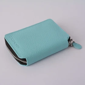 جاکارتی چرم تک زیپ (آبی)