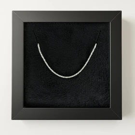 گردنبند نقره زنانه مدل خاویاری