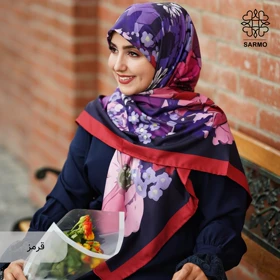روسری ابریشم کجراه گلبهار