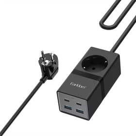 چندراهی برق ارلدام Earldom مدل ES-SC21 توان 2400 وات یک سوکت و 4 پورت