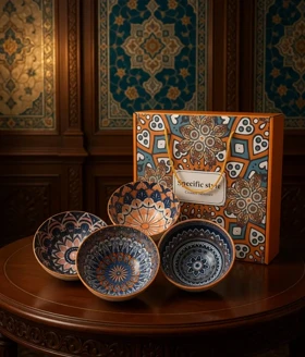 ست چهار عددی پیاله مراکشی