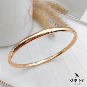 بنگل ژوپینگ ساده طلایی براق (مینیمال)