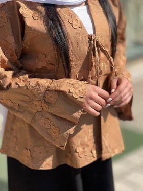 کت عروسکی گل‌دار کد 855