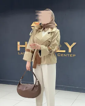 ترنچ کت کت کوتاه مزونی