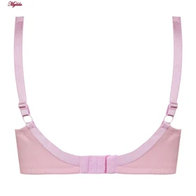 سوتین زنانه اما مدل نخی بالا شیشه ای صورتی روشن کد 4928-4100