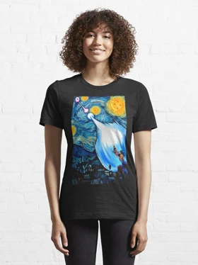 تیشرت دراگون بال تیشرت Dragon Ball طرح Goku Vs Vegeta Dragon Ball Z Starry Night