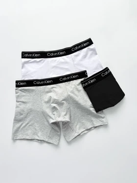 شورت پادار مردانه نخ پنبه کش مشکی کلوین کلاین Calvin Klein مرلین Marilyn