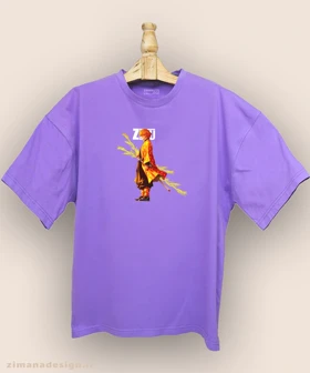 تیشرت لش مردانه و زنانه طرح شیطان کش شخصیت زنیتسو کد 964