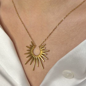 گردنبند طلایی خورشید