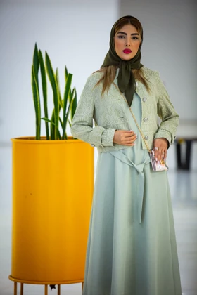 مانتو 2 پی اس ژاکارد مصری