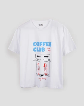 تیشرت باکسی COFFEE | هیبا