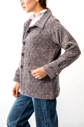 پالتو کوتاه جیب‌دار زنانه