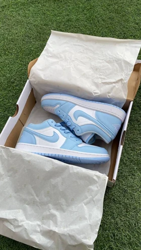 کتانی نایک ایر جردن 1 یونیورسیتی آبی بدون ساق Nike Air Jordan 1 Low UNC