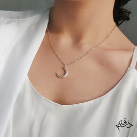گردنبند نقره ماه