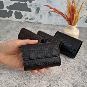 جاکارتی چرم طبیعی مدل آکاردئونی طرح روکو