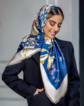 روسری کج راه سوزنی ابریشم