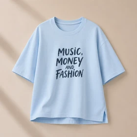 تیشرت باکسی Music مدل 6104