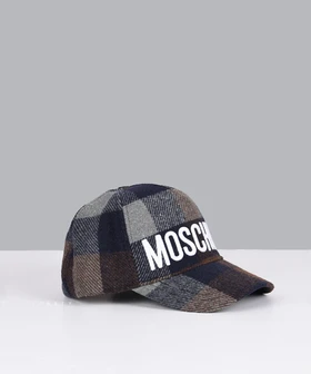 کلاه کپ Moschino طرح چهارخانه 5248