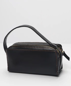 کیف دستی مشکی و چرمی 7626