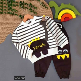 بلوز شلوار دایناسور بچه گانه شیک فانتزی